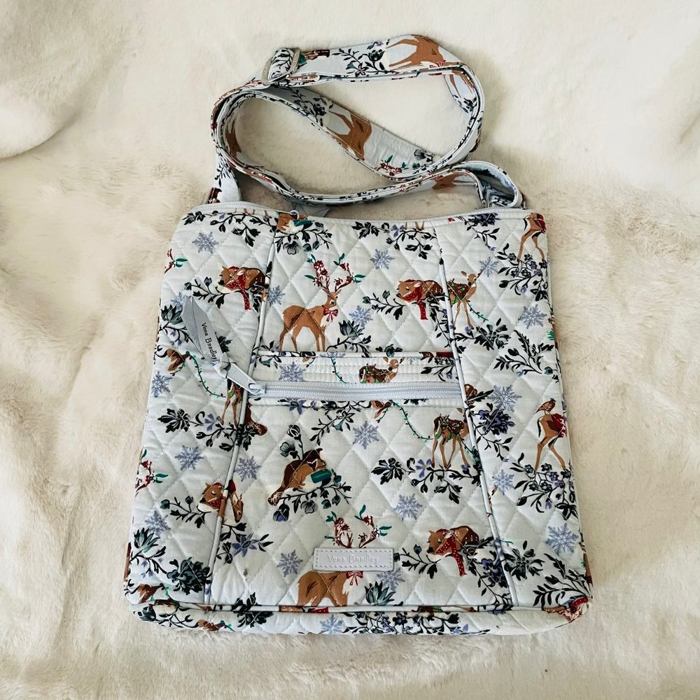 Vera Bradley Merry Mischief Snow Day Crossbody Hipster Bag